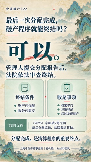 最后分配终结普法海报