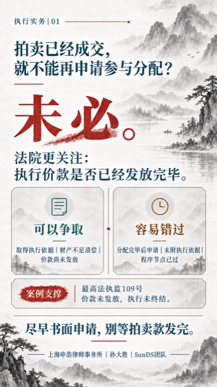 参与分配普法海报