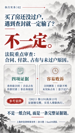 买受人排除执行普法海报