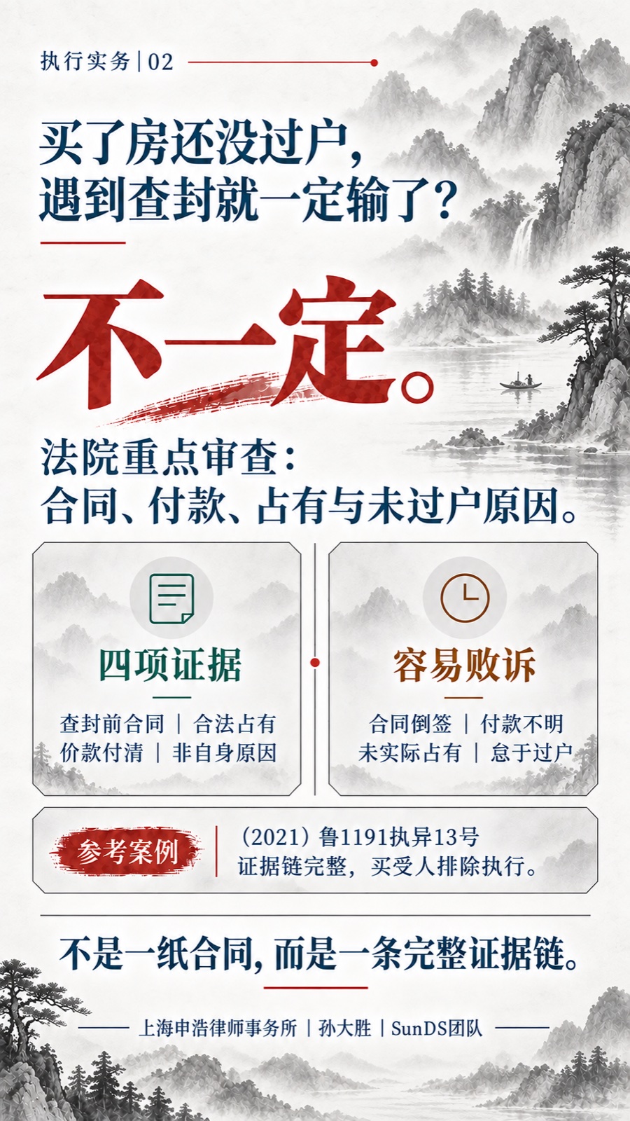 买受人排除执行完整普法海报