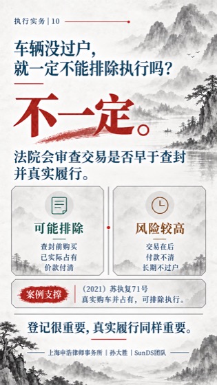 车辆未过户普法海报